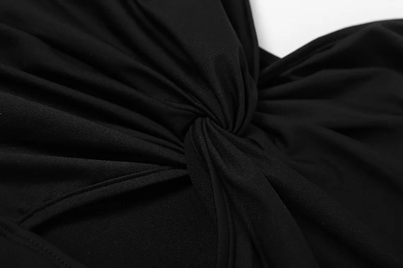2022 Sexy Spaghetti Strap Bodycon Dress Women Backless Folds Wrap Hip Dresses… - Image 21