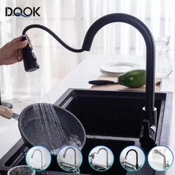 Kitchen Faucet Black Kitchen Tap Pull Out Kitchen Sink Mixer Tap Brushed…