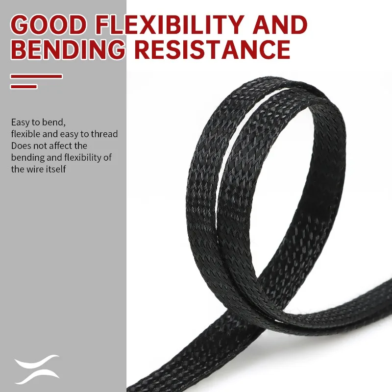 4 8 12mm Expandable Braided Cable Sleeve PP Cotton+PET Yarn Wire Protecting… - Image 9