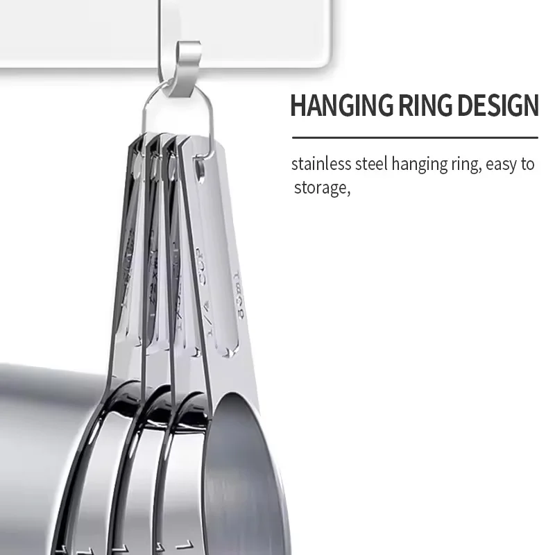 stainless steel measuring cup and spoon Teaspoon measuring tools for cooking and… - Image 4
