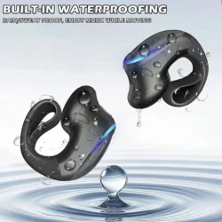 Wireless Bluetooth 5.3 Headphone Bone Conduction Headset Clip Single Ear…