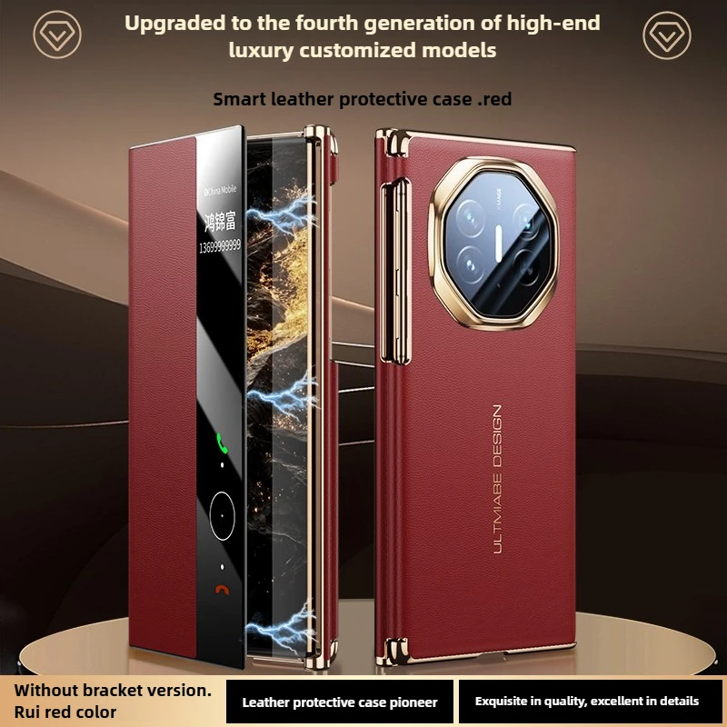 Luxury Genuine Leather Flip Case for Huawei Mate XTs Case New Extraordinary Master Rotating Stand Full Case for Huawei Mate XT - Image 15