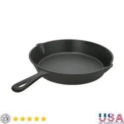 Nonstick Cast Iron Skillet Durable Oven Safe Cookware Pre-Seasoned Helper Handle…