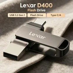 Lexar JumpDrive D400 Dual Slot USB Flash Drive Type C/A 32GB 64GB 128GB 256GB USB…