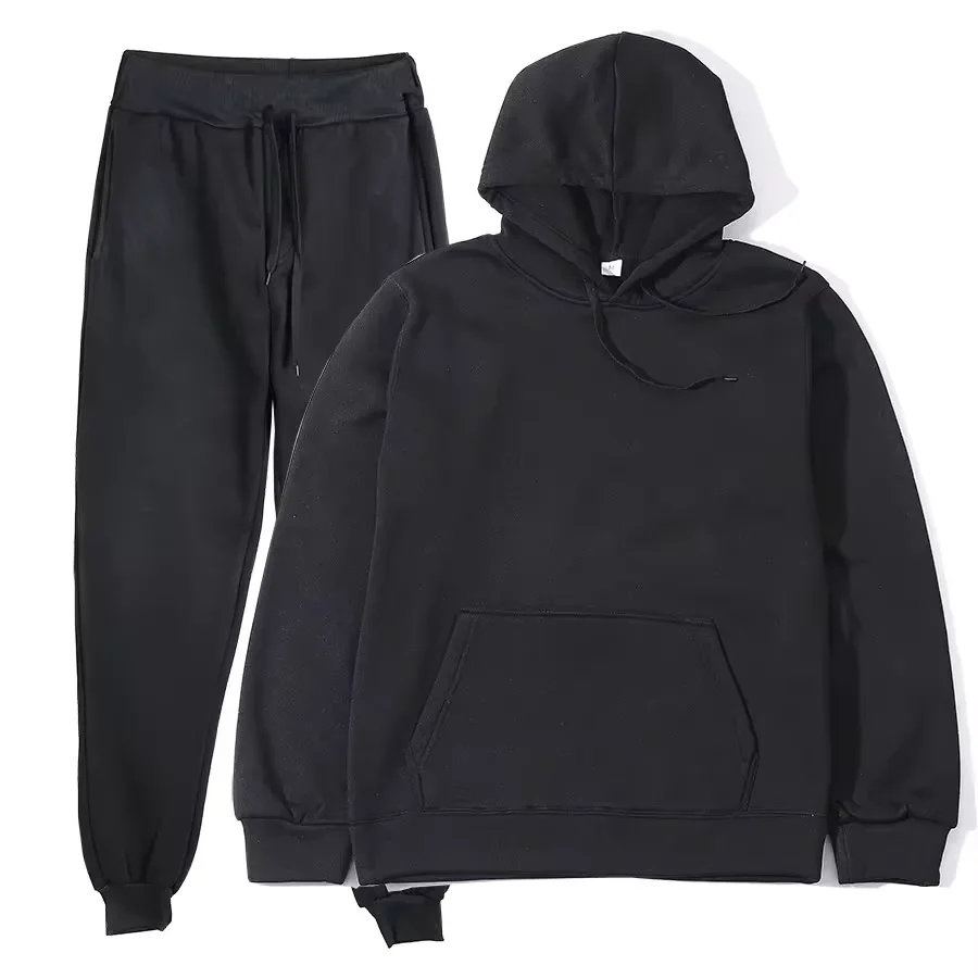 Winter Tracksuit Women Two Piece Set - Oversized Hoodie Sweatpants Solid Color… - Image 18