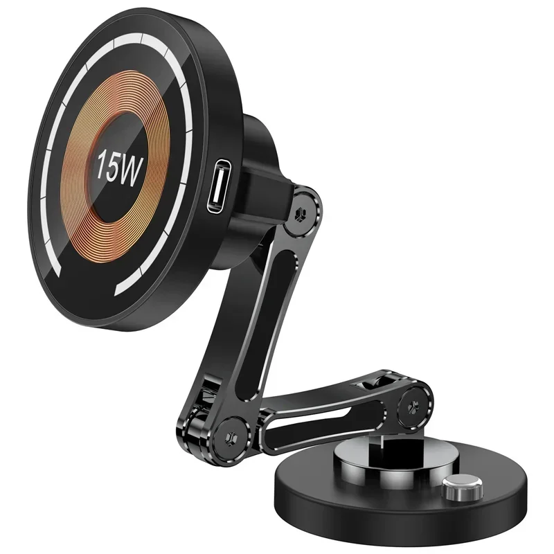 Magnetic Car Wireless Charger Stand Magnet Car Mount Fast Charging Station Phone… - Image 26