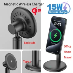 2025 15W Wireless Charger Stand For Magsafe iPhone 17 16 15 14 13 12 Pro Max Qi2…