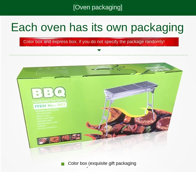 Household Barbecue Outdoor Thickened Stainless Steel Grill BBQ Wood Charcoal Grill… - Image 24