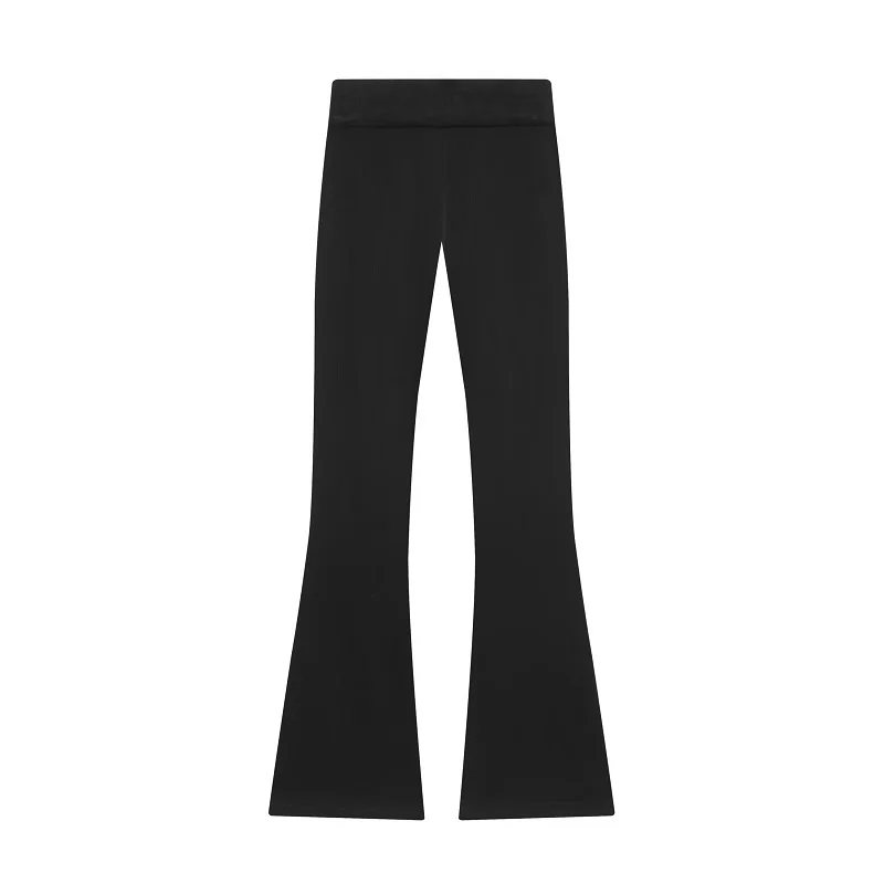 HXAO Flared Pants Sweatshirt Set 2 Piece Set Cropped Long Sleeve Top Tight Bootcut… - Image 5