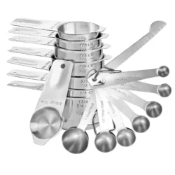 stainless steel measuring cup and spoon Teaspoon measuring tools for cooking and…
