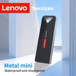 Lenovo USB Flash Drive, 32/64/128/256GB, Metal Mini Waterproof U Disk, Up to…
