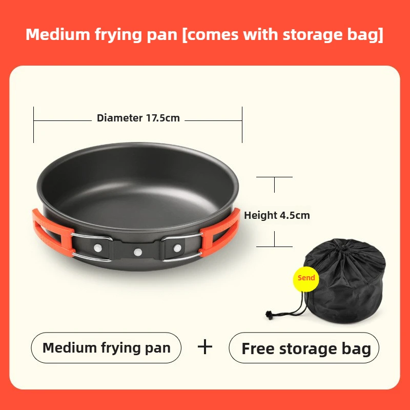 Outdoor Hiking Cookware Camping Cookware Boiling Water Teapot Frying Pan Equipment… - Image 13