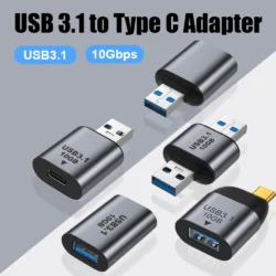 USB C to USB 3.1 Adapter 10Gbps USB A to USB C Adapter USB C Male to USB 3.0 A…