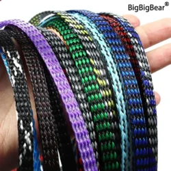1/5/20/50M Expanded Braid Sleeve PP Cotton PET Yarn 4 8 12mm Soft Wire Wrap…