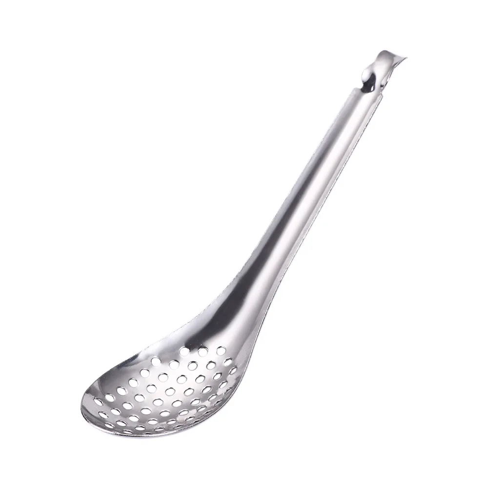 Home Stainless Steel Strainer Cooking Colander Kitchen Gadgets Caviar Spoon… - Image 7