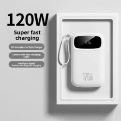 120W Super Fast Charging Power Bank New 20000mAh Large Capacity Power Bank with…