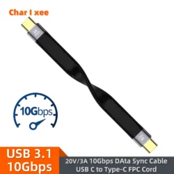 10Gbps Short Cable USB3.1 13cm PD 60W USB C to Type C Cable Converter OTG Charging…