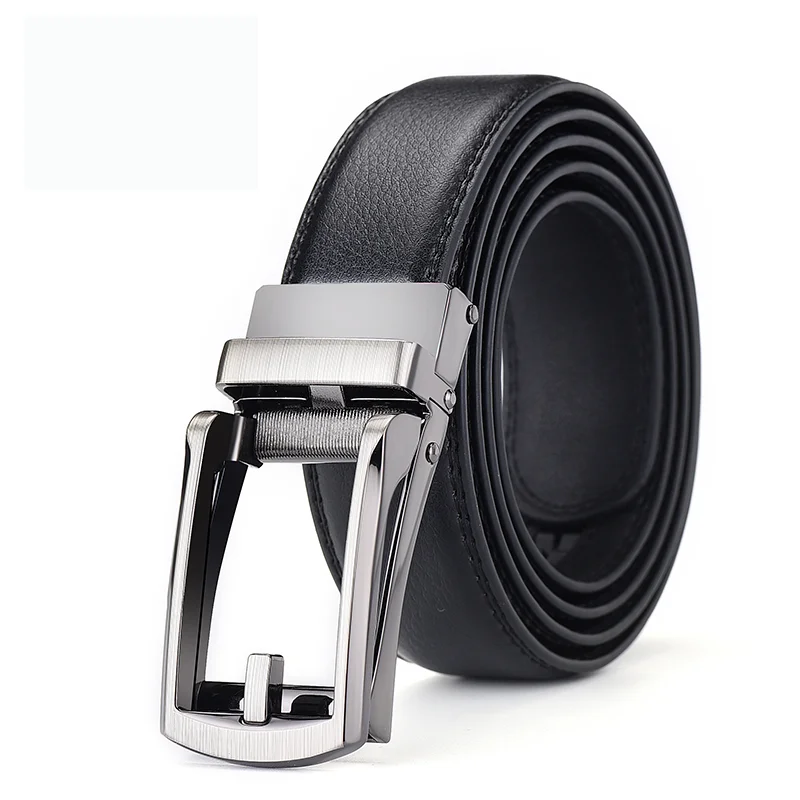 Men Belt Top Quality Cow Genuine Leather Men's Belt Cowhide Strap for Male Automatic Buckle Belts for Men Alloy Buckle Belt