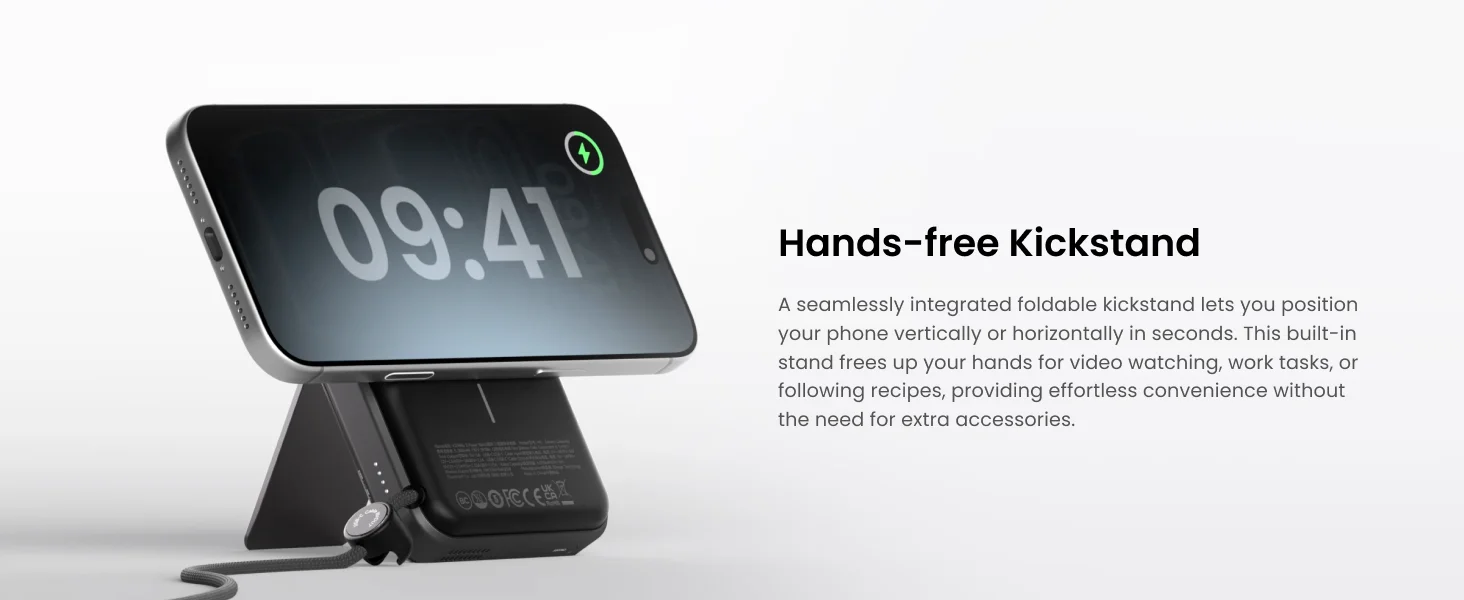 SHARGE 10000mAh Power Bank Qi2.2 25W MagSafe Magnetic Wireless Charger Built-in… - Image 15