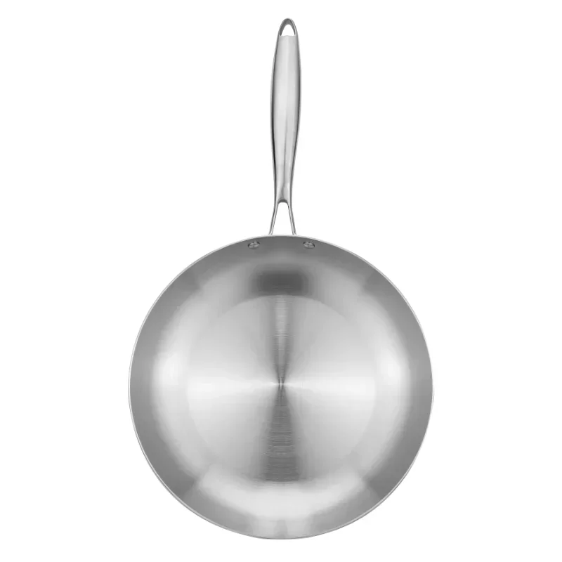 Stainless Steel Frying Pan 304 Stainless Thick 3 Ply Steel Skillet Pans Cooking… - Image 4