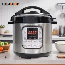 5L Electric Pressure Cooker Stainless steel Smart Multicooker for Kitchen Slow…