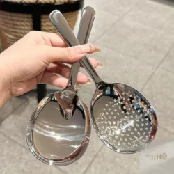 or 2 Pcs Heat Insulated Stainless Steel Ladles