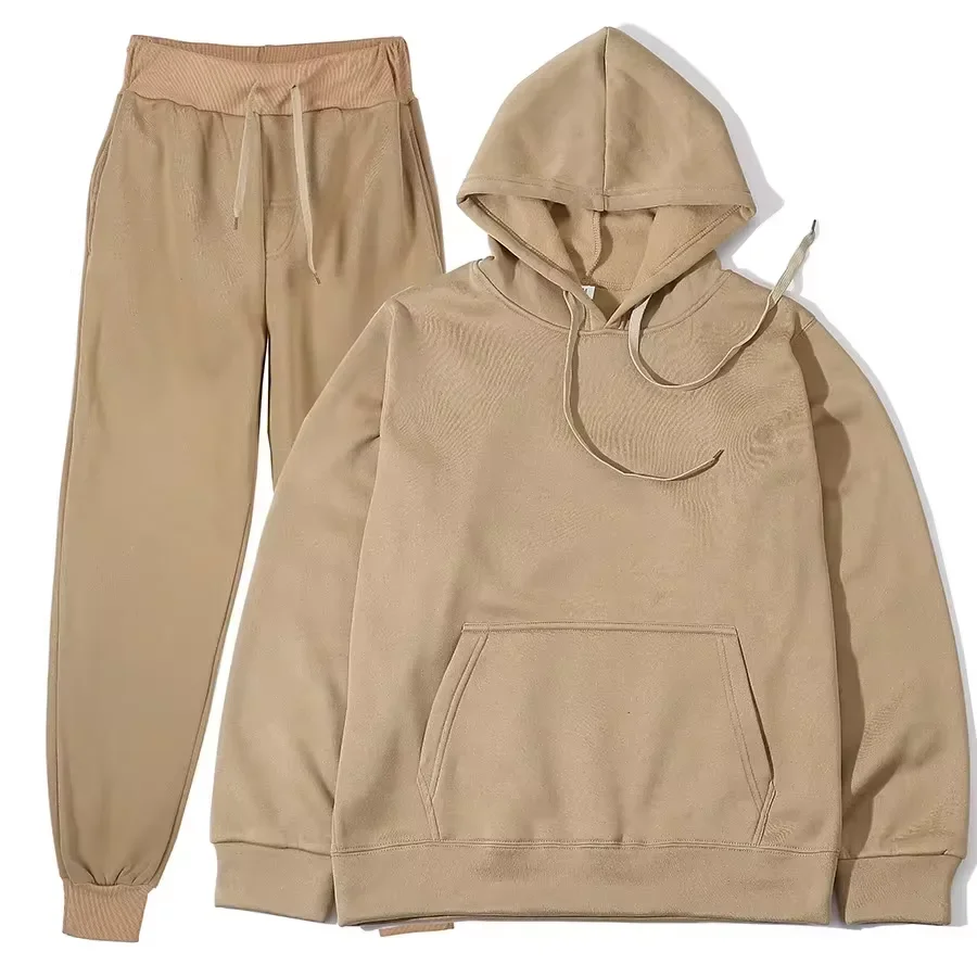 Winter Tracksuit Women Two Piece Set - Oversized Hoodie Sweatpants Solid Color… - Image 17
