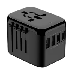 Universal Travel Adapter All-in-one Travel Charger with 2 USB Ports and 2 Type C…