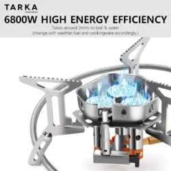 TARKA Camping Strong Gas Stove Outdoor 6800w Big Power Burner Portable Fire…