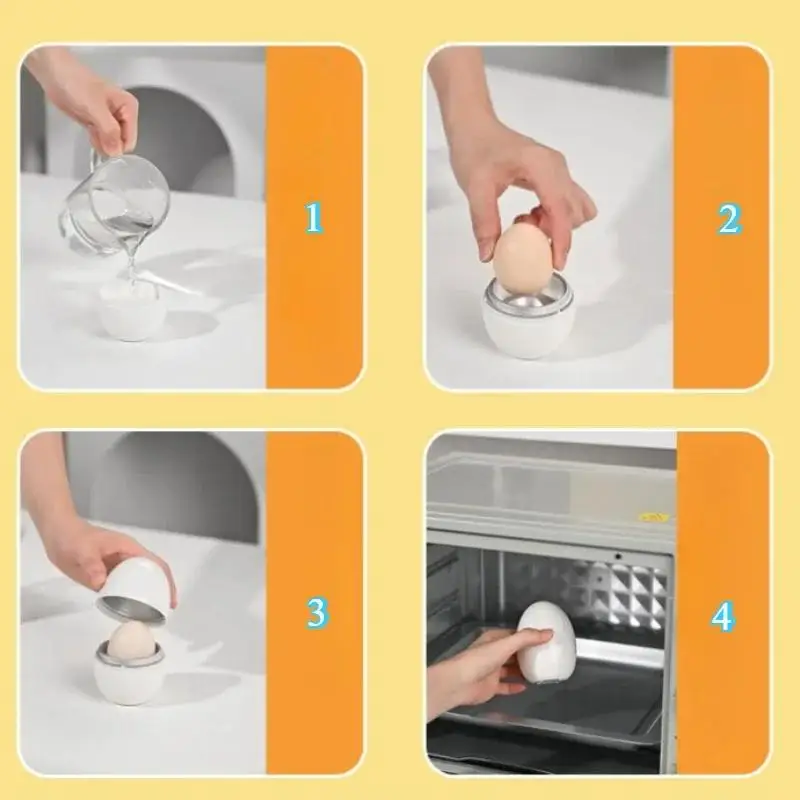 Microwave Eggs Steamer Boiler Cooker 1/4 Eggs Capacity Easy Quick 5 Minutes Hard… - Image 5