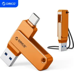 ORICO Dual USB Flash Drive USB-C & USB-A Mini Thumb Drive Read Speed Up to 150MB/s…