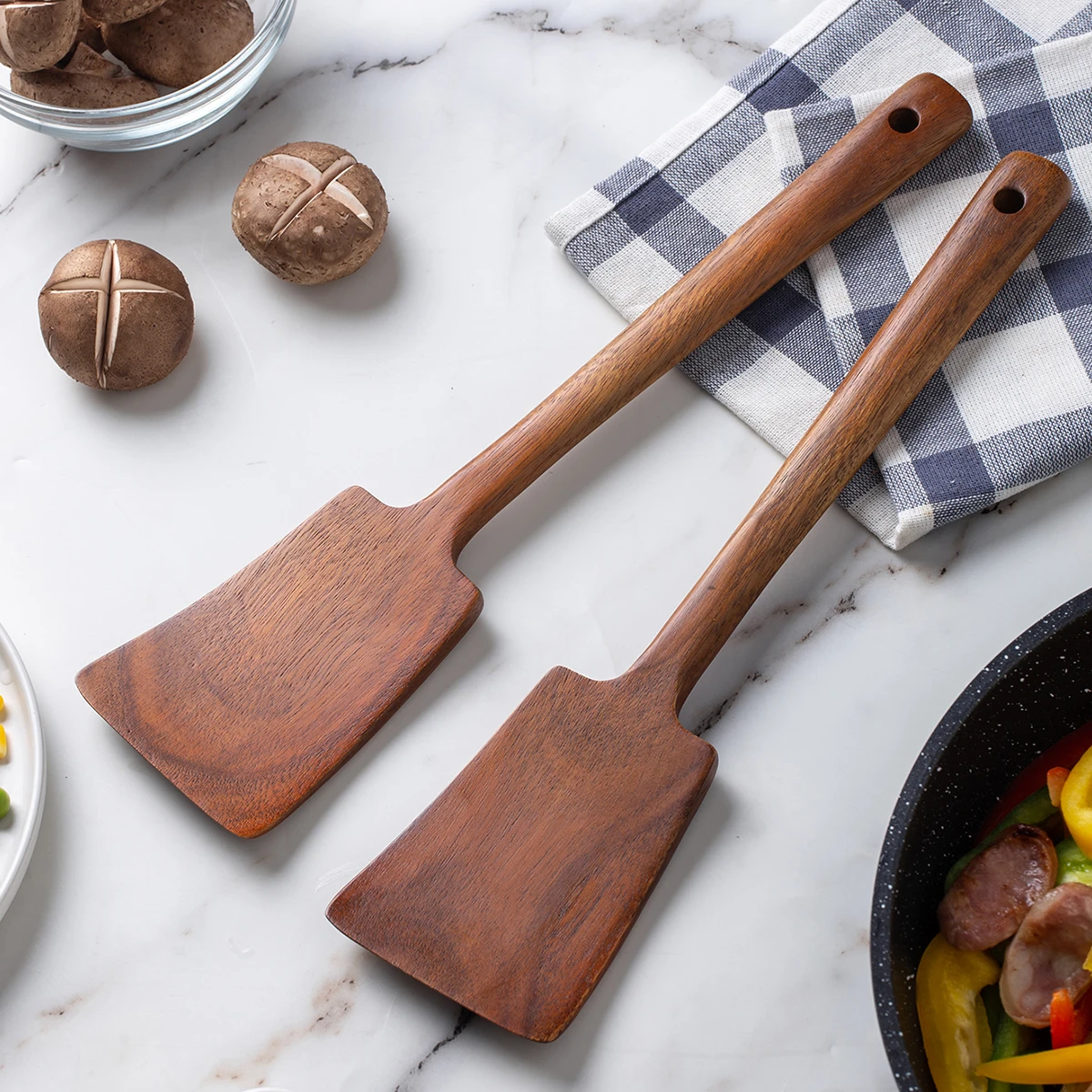 1PC-Wooden Spatula for Non-Stick Pan; Special Wooden Cooking Utensil for Home… - Image 2