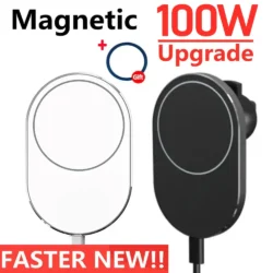 Magnetic Cell Phone Car Holders for Magsafe iPhone 12 13 14 15 Pro Max Magnet 100W…