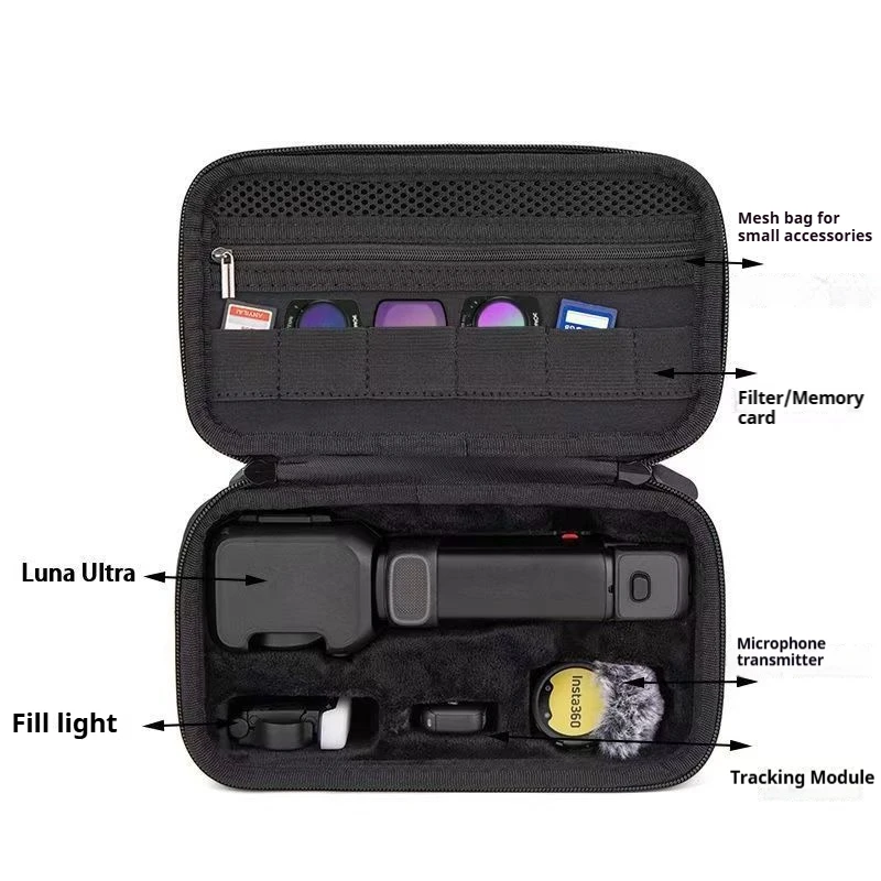 Carrying Case for Insta360 Luna Ultra Action Camera Accessories Travel Hard-Shell Storage Bag Big Box for Luna Ultra Protector - Image 3