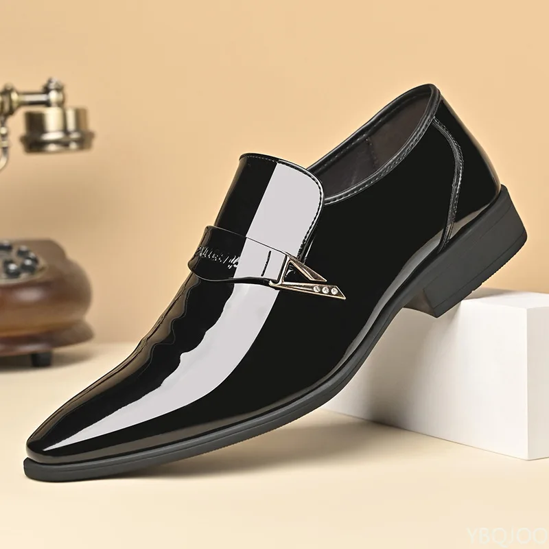 2026 Large Size Fashionable Men's Office Formal Shoes Low Cut Daily Comfortable Pointed Multifunctional Men's Wedding Shoes - Image 3