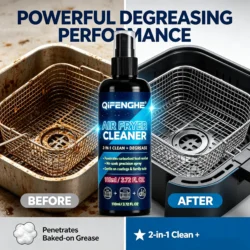 Air Fryer Cleaner, Degreaser & Lubricant, 110ml, Non-stick Safe, Kitchen Appliance Cleaner Spray, Oven Grill
