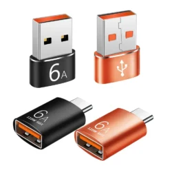 USB C to A and A to C Adapter SuperSpeed Data Fast Charging Compatible with Laptop…