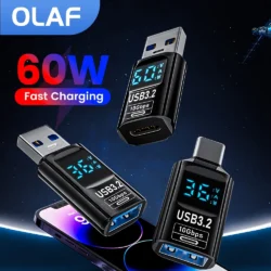 USB 3.2 Digital Display Adapter 10Gbps USB Male TO USB Female Converter Fast…
