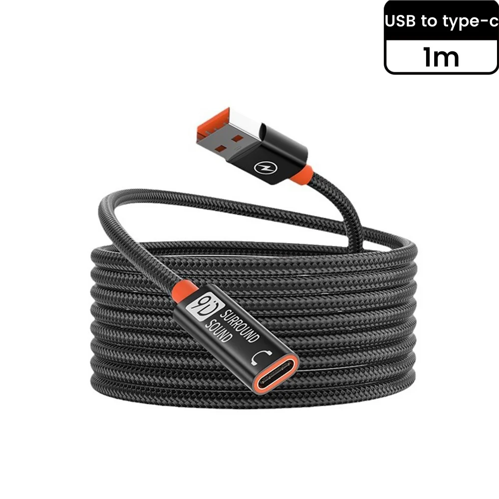 USB To Type C 2.0 Extension Cable Fast Charging Data Transfer USB C Headphone USB… - Image 9