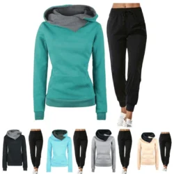 2026 Women's Tracksuit Fashion Long Sleeves Sweatshirts Outdoors Casual Sports…