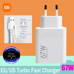67W Original Xiaomi Fast Charger Turbo Charge EU US For Mi 15 14 13 Redmi Note 13…