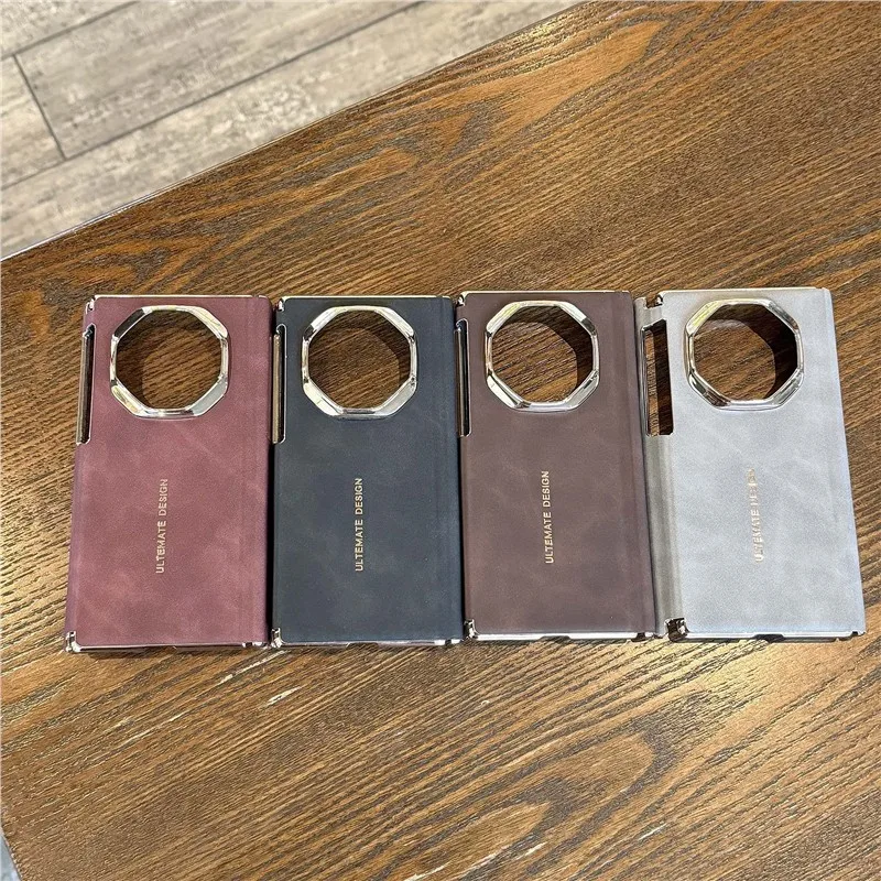 For Huawei Mate XT XTS Ultimate Case Extraordinary Master Lettering Luxury Lambskin Leather Skin-Friendly Drop-Proof Cover Funda - Image 5