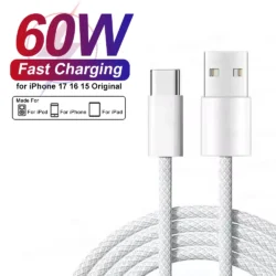 60W USB C Phone Cable For iPhone 16 15 17 Pro Max 17 Air Plus Fast Charging Type-C…