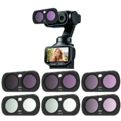Magnetic Lens Protector Filter Kit for Insta360 Luna Ultra – UV, CPL, ND8/ND16/ND32/ND64 & Soft Black Filters