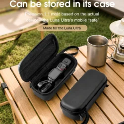 Mini Carrying Case for Insta360 Luna Ultra/Pro Camera Accessories Travel Box Portable Protective Bag W Wristband Climbing Buckle