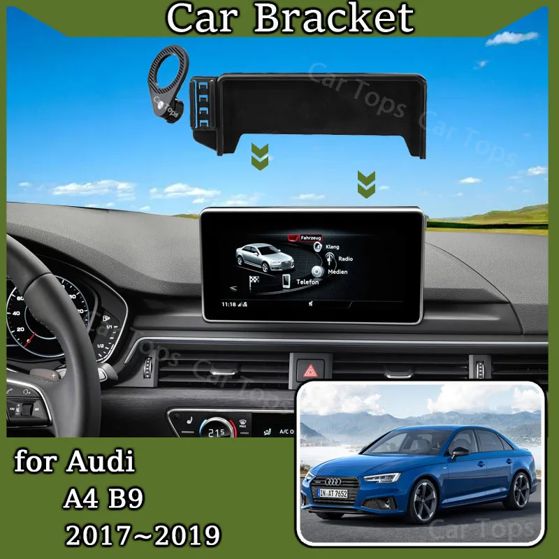 Mobile Phone Holder for For Audi A4 S4 RS4 B9 2017~2019 MagSafe Magnetic Screen…