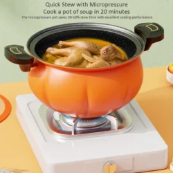 8L Cooking Pot Multifunctional Non Stick Micro Pressure Cook Kitchen Cookware…