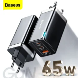 Baseus GaN 65W USB C Charger Quick Charge 4.0 3.0 QC4.0 QC PD3.0 PD USB-C Type C…