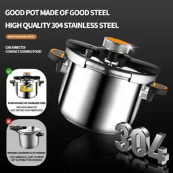 New Stainless Steel Pressure Cooker for Home Use - Small Size Explosion-Proof Pot…