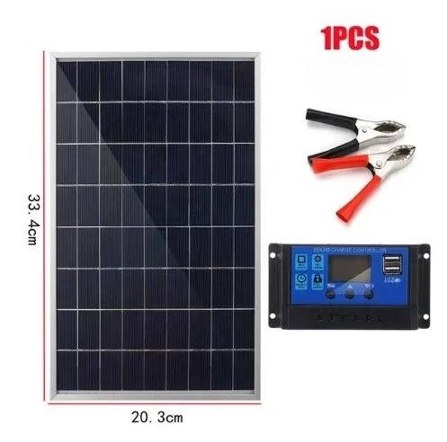 100A Solar Panel Kit Complete12V Polycrystalline Power Portable Outdoor… - Image 7
